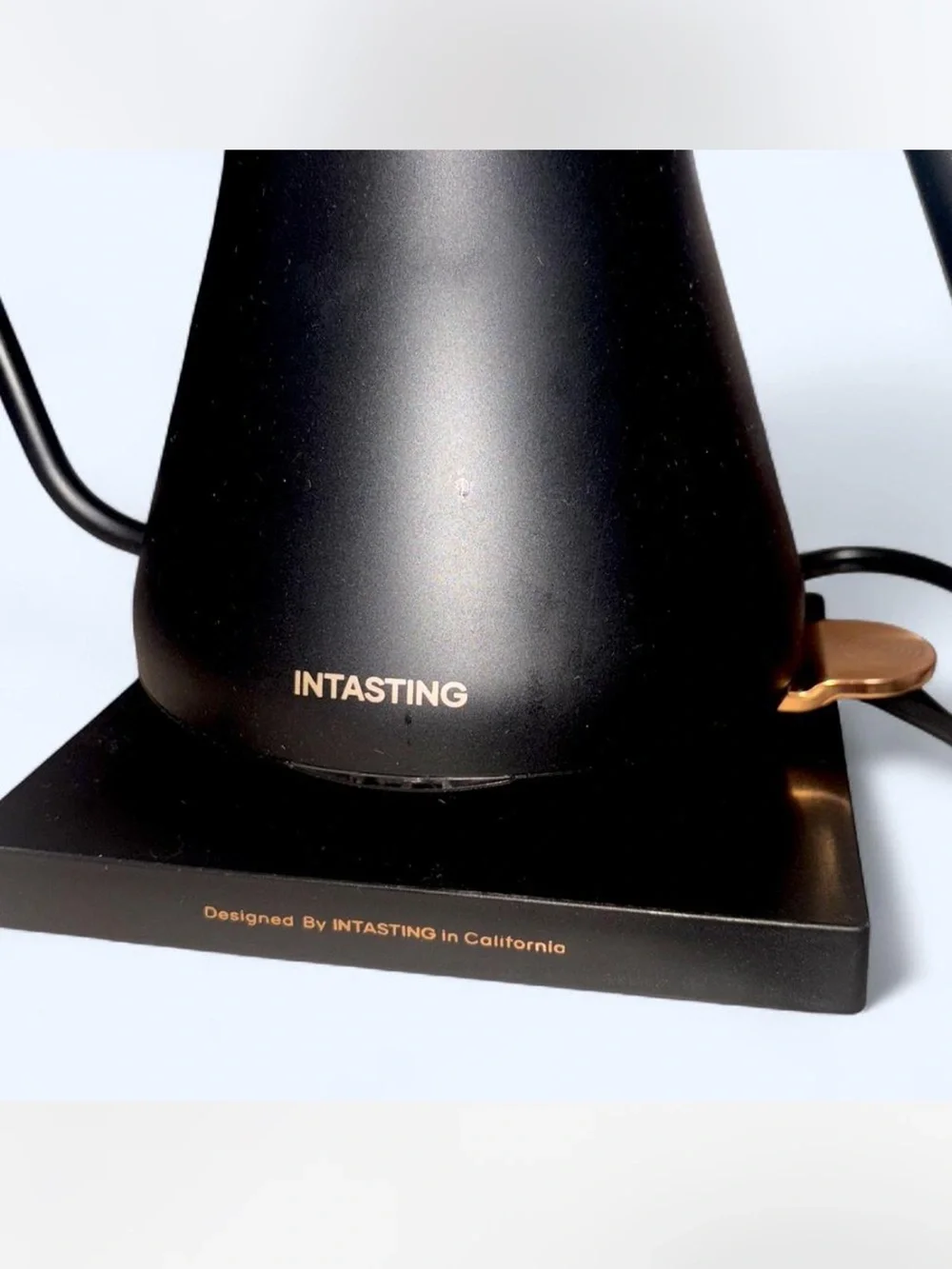 Black Electric Gooseneck Kettle for Precision Pouring